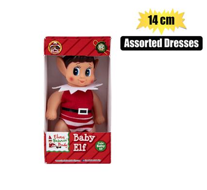 Xmas elf baby doll assorted